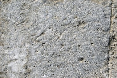 Arka plan için yıpranmış ve karıncalanmış gri kireç yakın çekim