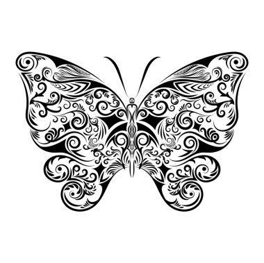 kelebek, vektör çizim