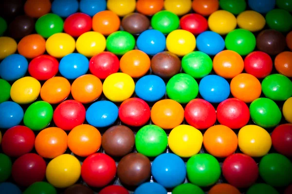 Pills in a multi-colored glaze — Stock Photo, Image