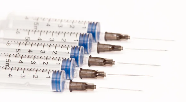 Syringes with needles Royalty Free Stock Photos