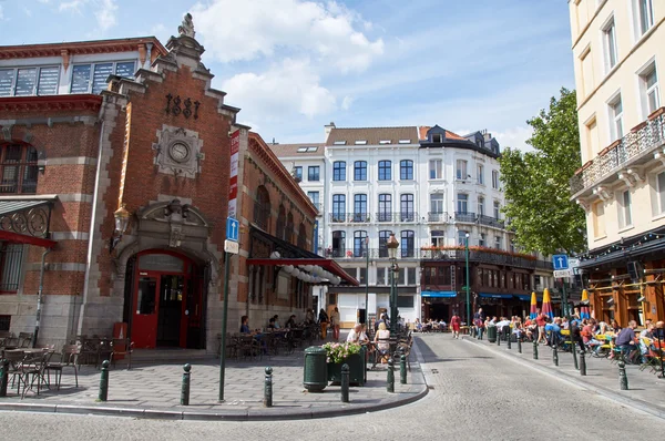 Saluhallerna av Saint-Gery, Bryssel, Belgien — Stockfoto