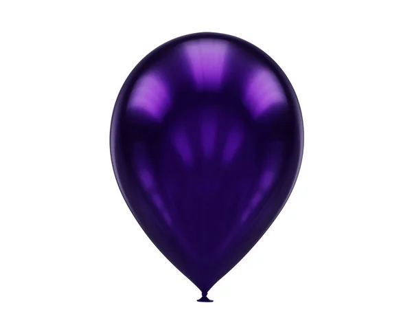 白い3Dレンダリングで隔離された紫色の気球が — ストック写真