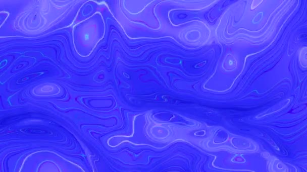 Abstract Blauwe Trippy Achtergrond Met Kopieerruimte Naadloze Loop Achtergrond Render — Stockvideo