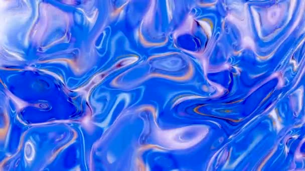 Abstract Blauwe Trippy Achtergrond Met Kopieerruimte Naadloze Loop Achtergrond Render — Stockvideo