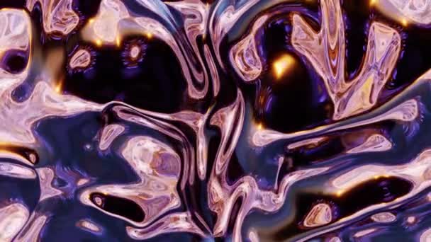 Abstrakter Fraktaler Trippy Hintergrund Mit Kopierraum Nahtloser Schleifenhintergrund Renderer — Stockvideo
