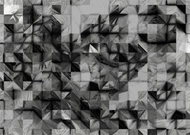 Soyut gri metalik döşemeli arkaplan, 3d oluşturma