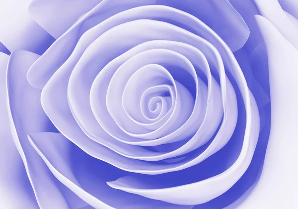 Елегантна синя троянда крупним планом, квітковий фон, 3d рендеринг — стокове фото