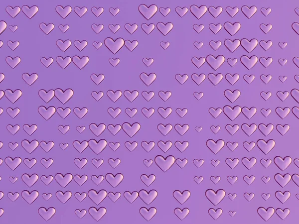 Kalpli arka plan, sevgililer günü. 3d illüstrasyon