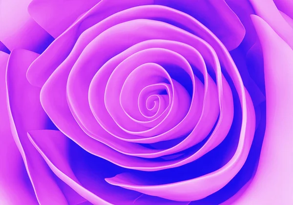 Фіолетовий Трояндовий Бутон Крупним Планом Квітковий Фон Рендеринг — стокове фото