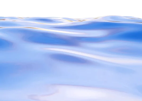 Zee Golven Blauwe Oceaan Eenvoudig Landschap Renderen Stockfoto