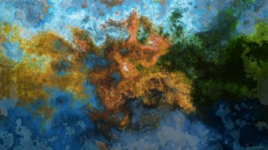 4K watercolor abstract digital texture with grainy marbled effect.