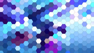 Altıgen mozaik desenli 4K soyut geometrik arkaplan.