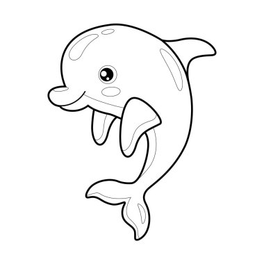 Beyaz arka planda yunuslar, yengeçler, denizyıldızları, yüzen balıklar ve diğer dekoratif elementlerden oluşan sevimli deniz canlılarının vektörsüz desenleri. Çocuk ürünleri, çocuk tekstil ürünleri, ambalaj kağıdı, kırtasiye, vb..