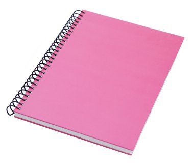 Pembe dizüstü beyaz arka plan üzerinde izole