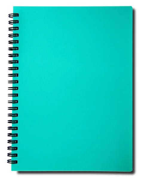 Notebook azul isolado no fundo branco Imagem De Stock