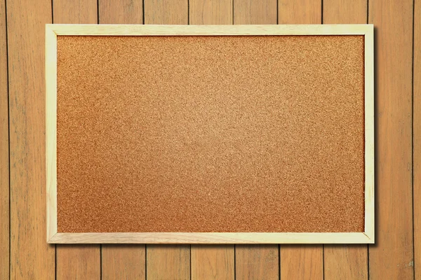 Corkboard na naturalne drewniane tła — Zdjęcie stockowe