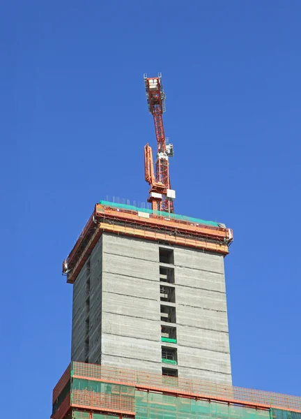 Hoog gebouw bouw — Stockfoto