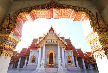 Mermer Tapınağı'nda Wat Benchamabophit Bangkok, Tayland