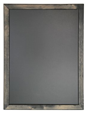 Beyaz arkaplanda karatahta izole