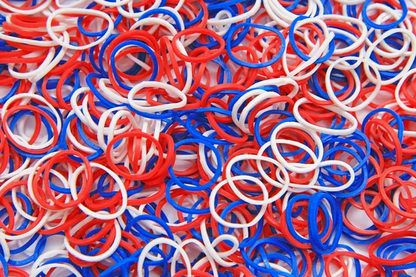 Colorful elastic rubber — Stock Photo, Image