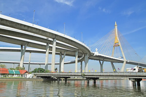 Bhumibol most w bangkok, Tajlandia — Zdjęcie stockowe