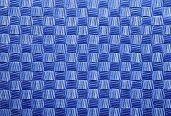 Texture ou fond tissé bleu à partir d'une armure plastique — Photo