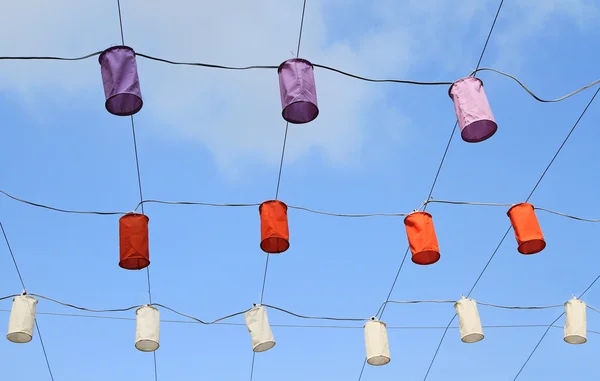 Lanterna oriental colorida — Fotografia de Stock