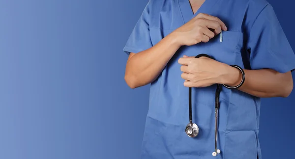 Sucesso médico inteligente trabalhando com sala de cirurgia como conc — Fotografia de Stock