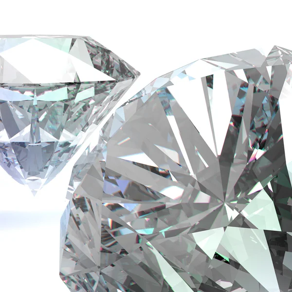 钻石作为概念作文中 3d — 图库照片