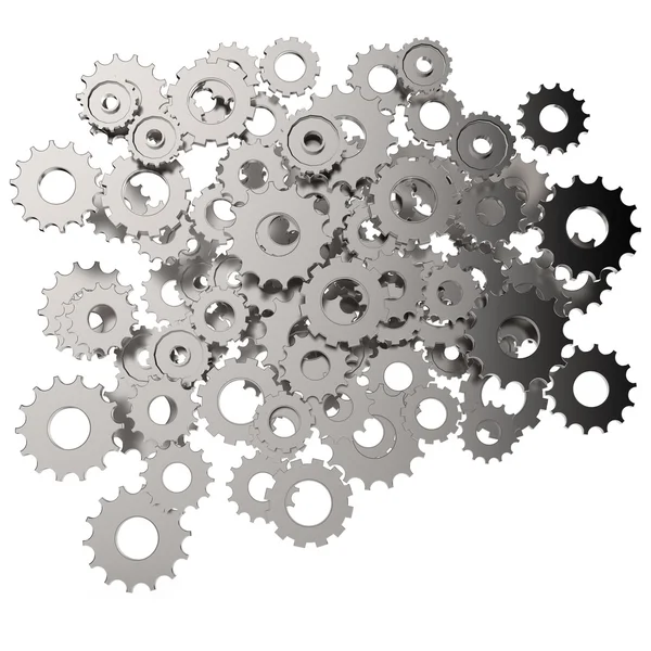 3d cog gear on white background — Stock Photo, Image