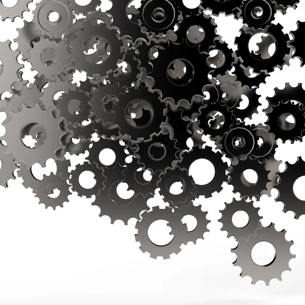 3d cog gear on white background — Stock Photo, Image