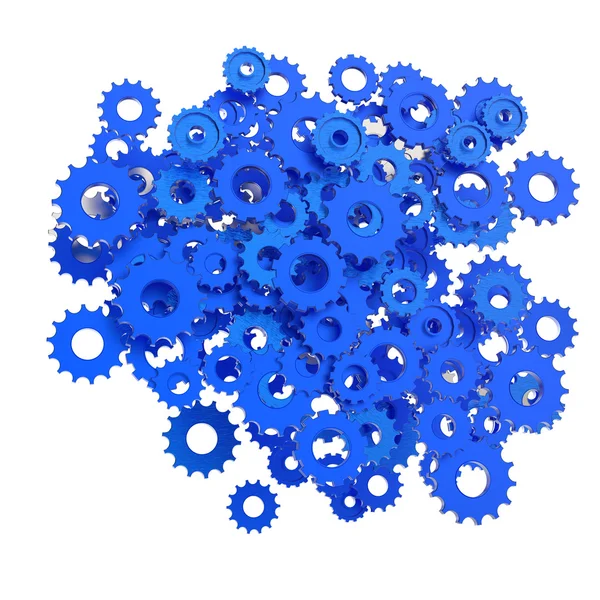 3d cog gear on white background — Stock Photo, Image