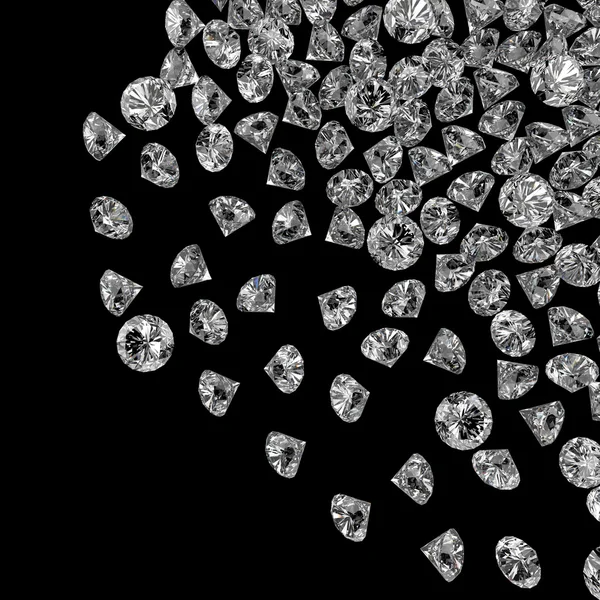 Diamonds 3d склад — стокове фото