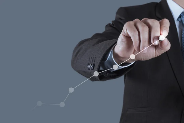 Businessman working with  computer — Stock Photo, Image