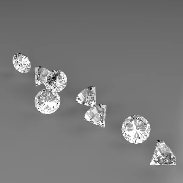 Diamonds 3d склад — стокове фото