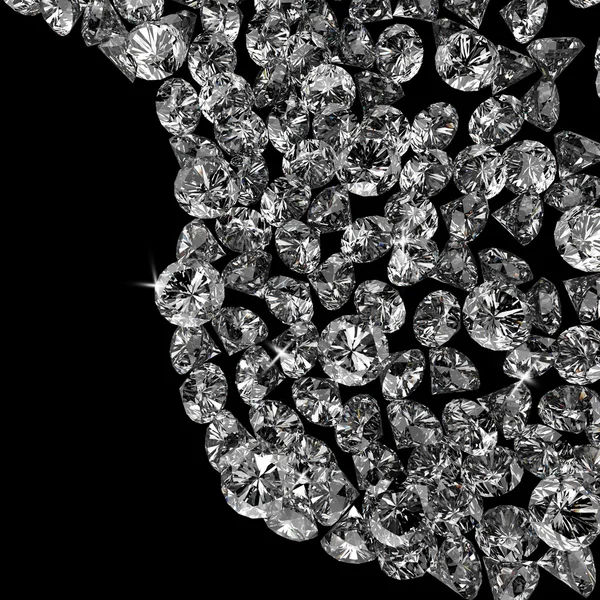 Composición de diamantes — Foto de Stock