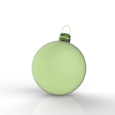 3D Noel top süsler beyaz arka plan üzerinde 