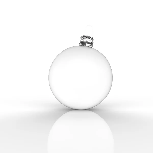 Christmas ball ornaments on white background — Stock Photo, Image