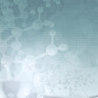 Soyut Moleküller Tıbbi Arkaplan 