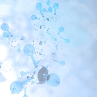 Soyut Moleküller Tıbbi Arkaplan 