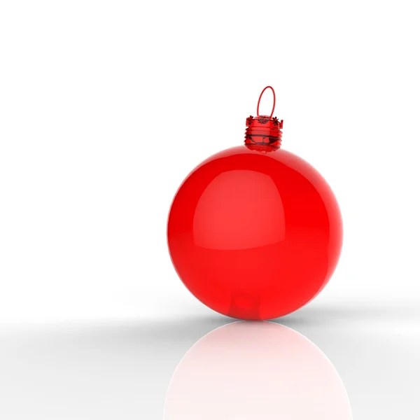 Christmas ball ornaments on white background — Stock Photo, Image