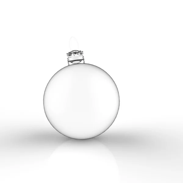 Christmas ball ornaments on white background — Stock Photo, Image