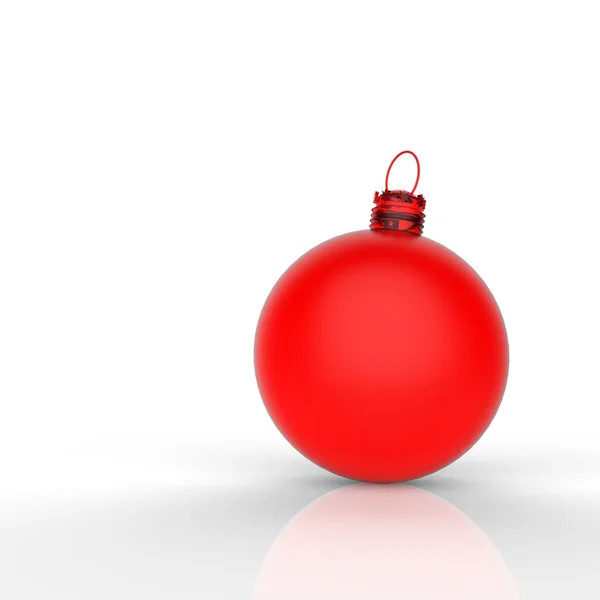 Christmas ball ornaments on white background — Stock Photo, Image