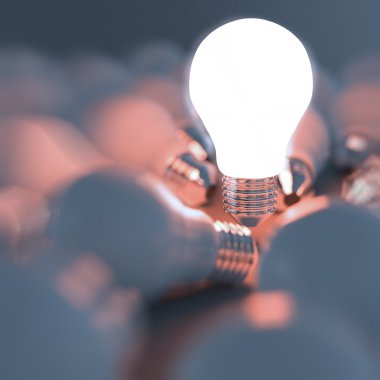 dan ışıksız akkor Ampul ampul ayakta dışarı büyüyen