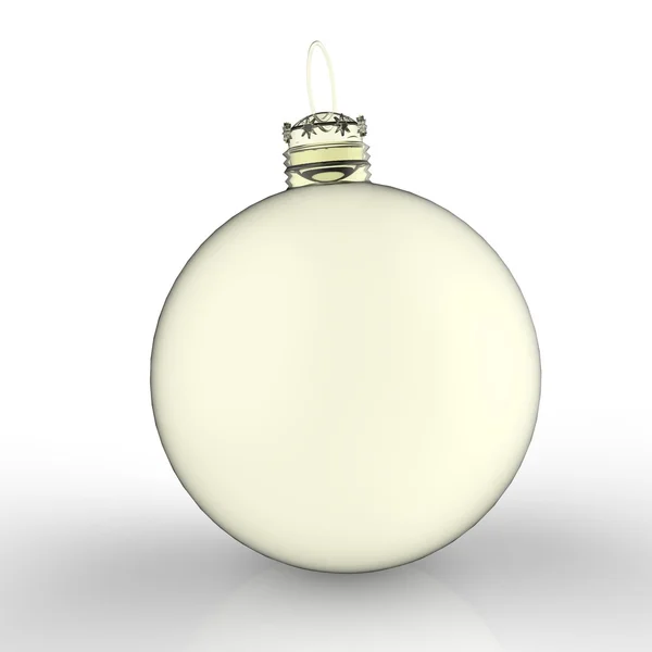 Bola de Natal ornamentos no fundo branco — Fotografia de Stock