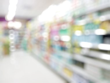 süpermarket bulanık bokeh arka plan ile