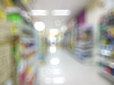 süpermarket bulanık bokeh arka plan ile
