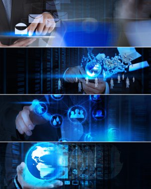 Fotoğraf iş stratejisi kavram olarak kolaj 