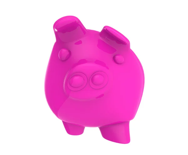 Pink Piggy банк 3D рендеринг — стоковое фото