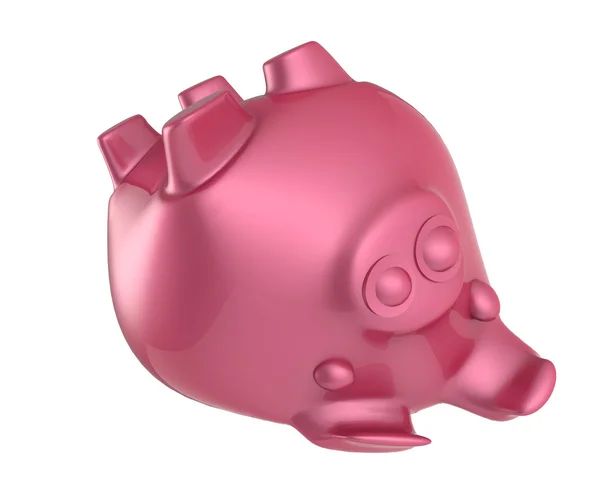 Pink Piggy банк 3D рендеринг — стоковое фото